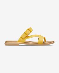 Crocs žlté žabky Tulum Toe Post