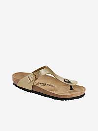 Dámske žabky Birkenstock Gizeh v zlatej farbe