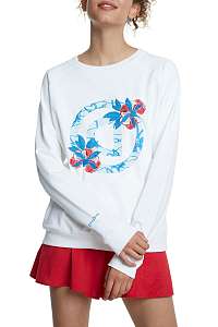 Desigual biela mikina Crewneck Logo Olympia