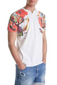 Desigual biele pánske TS Lian