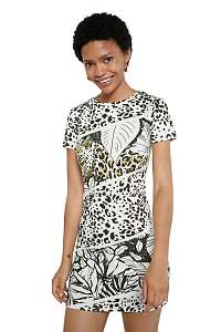 Desigual biele šaty Vest Be Wild