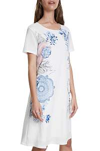 Desigual biele šaty Vest Charlotte