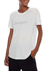 Desigual biele športové tričko Essentials Tee - XL