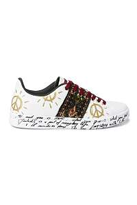 Desigual biele tenisky Shoes Cosmic Exotic -
