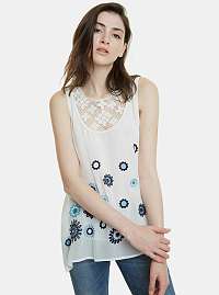 Desigual biele tielko Dulce