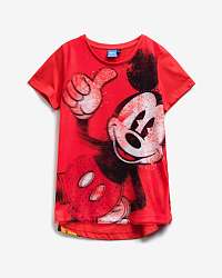 Desigual červené dievčenské tričko Mary Mickey