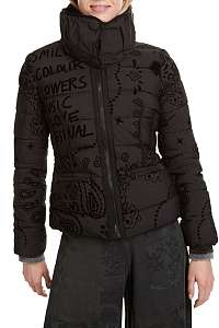 Desigual čierna bunda Padded Sunna -