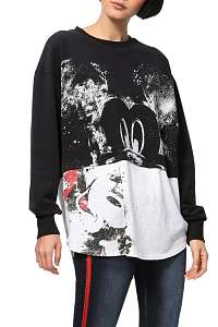 Desigual čierna mikina Sweat Mickey