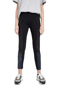 Desigual čierne nohavice Pant Snake Lady
