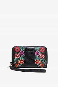 Desigual čierna peňaženka Mone Mex Mini Zip