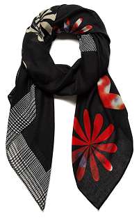 Desigual čierne šatka Foul Logo Love