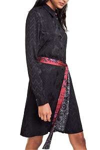 Desigual čierne šaty Vest Alexandra -