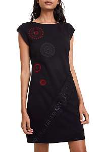 Desigual čierne šaty Vest Briana - XXL