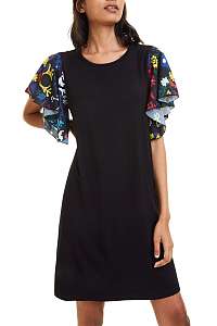 Desigual čierne šaty Vest Crisbell - XXL