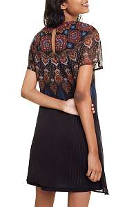 Desigual čierne šaty Vest Mexican