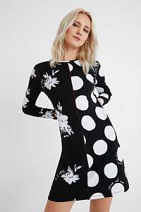 Desigual čierne šaty Vest Mixras