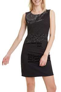 Desigual čierne šaty Vest Natalie - M