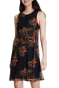 Desigual čierne šaty Vest Papillon