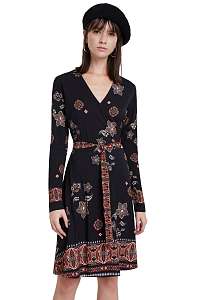 Desigual čierne šaty Vest Singapur