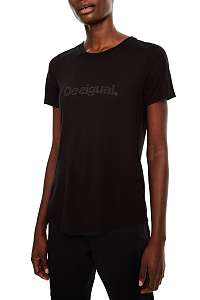 Desigual čierne športové tričko Essentials Tee - M