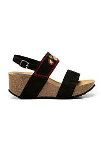 Desigual čierne topánky na kline Shoes Leo Beads
