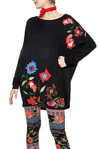 Desigual čierne tričko Amsterdam