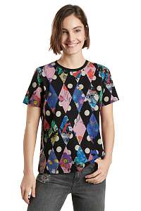Desigual čierne tričko Dublin