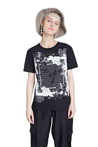 Desigual čierne tričko TS Arizona