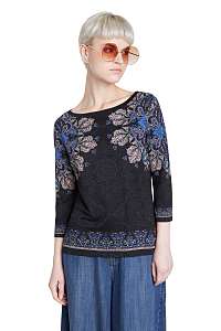 Desigual čierne tričko TS Cannes