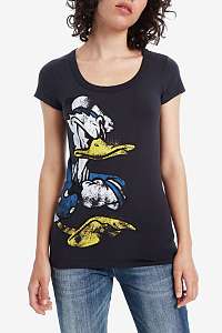 Desigual čierne tričko TS Donald - XL