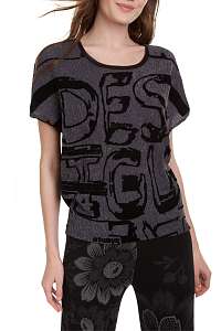 Desigual čierne tričko TS Jane - M