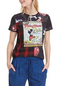 Desigual čierne tričko TS Micky Maus - M