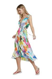 Desigual farebné letné šaty Vest Seychelles