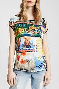 Desigual farebné oversize tričko TS Safari