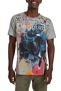 Desigual farebné pánske tričko TS Eugenio - XXL