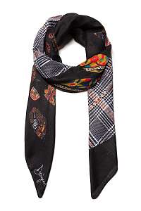 Desigual farebné šatka Foul Mandala Patch