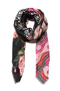 Desigual farebná šatka Foul Retro Patch