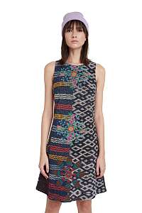 Desigual farebné šaty Vest Gala