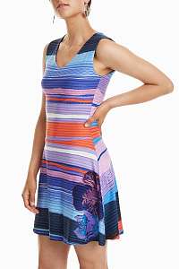 Desigual farebné šaty Vest Violeta