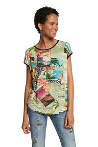 Desigual farebné tričko TS Colombia