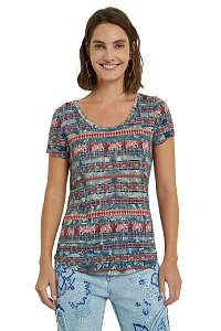 Desigual farebné tričko TS Santorini