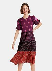 Desigual fialové šaty Dover