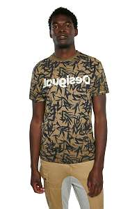 Desigual khaki pánske tričko TS Cesarion