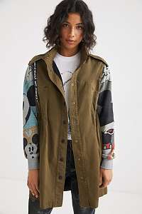 Desigual khaki parka Mickey