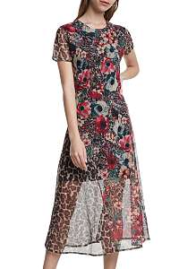 Desigual kvetinové šaty Vest Calgary