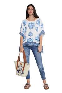 Desigual modré blúzka Blus Andes