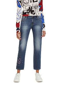 Desigual modré džínsy Denim Sanford -