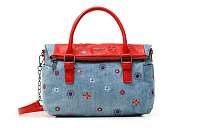 Desigual modré kabelka Bols July Denim Loverty