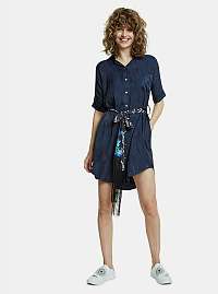 Desigual modré košeľové šaty Melbourne