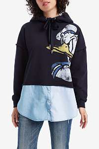 Desigual tmavomodrá mikina Sweat Donald - XL